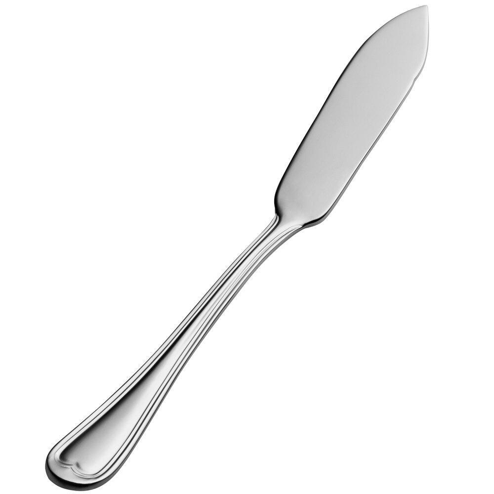 Bon Chef S613 Victoria 6 3/4" 13/0 Stainless Steel Butter Knife - 12/Case