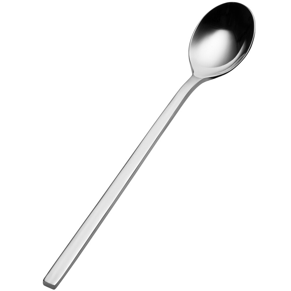 Bon Chef S3802 Milan 7 5/8" 18/10 Stainless Steel Extra Heavy Iced Tea Spoon - 12/Case