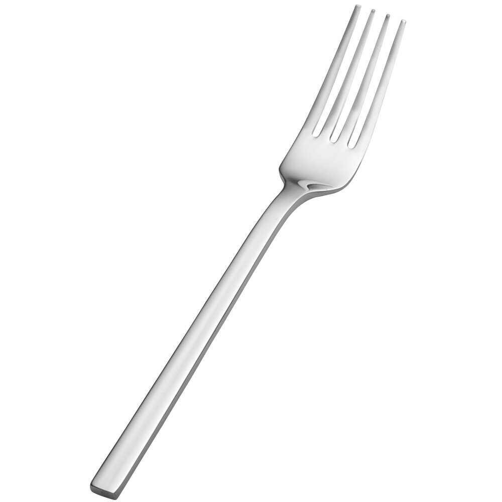 Bon Chef S3807 Milan 7 3/8" 18/10 Stainless Steel Extra Heavy Salad / Dessert Fork - 12/Case