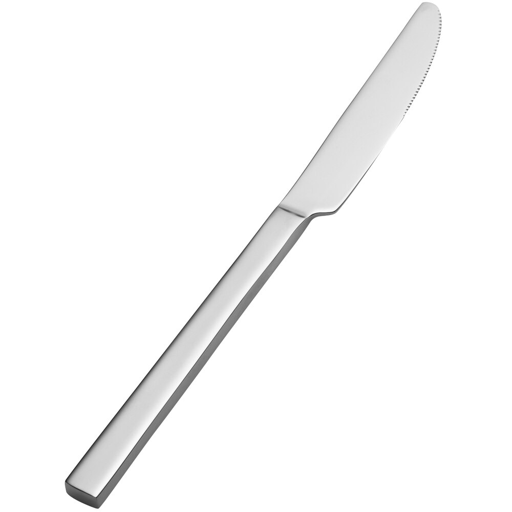 Bon Chef S3811 Milan 9 1/8" 13/0 Stainless Steel Extra Heavy Solid Handle Dinner Knife - 12/Case