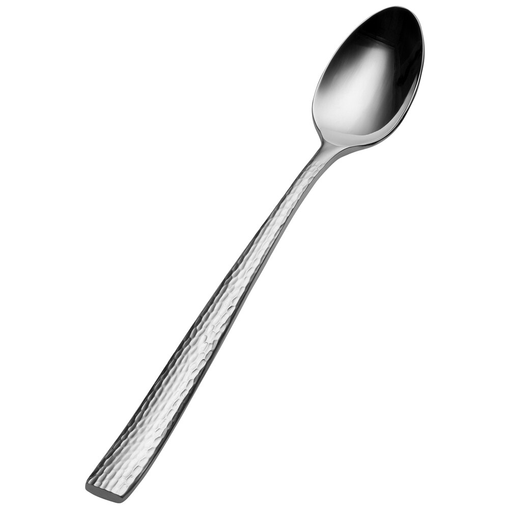 Bon Chef S3902 Scarlett 8" 18/10 Stainless Steel Extra Heavy Iced Tea Spoon - 12/Case
