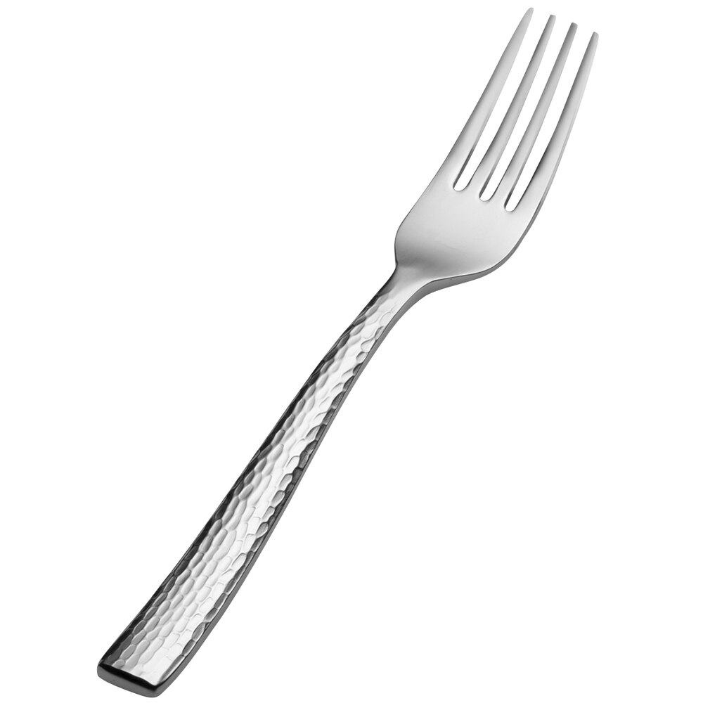 Bon Chef S3907 Scarlett 6 3/4" 18/10 Stainless Steel Extra Heavy Salad / Dessert Fork - 12/Case