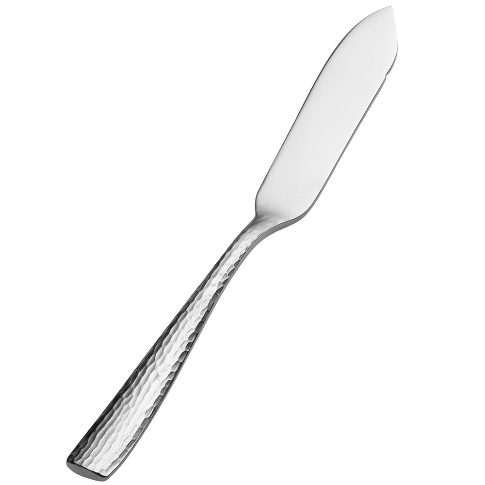 Bon Chef S3910 Scarlett 6 5/8" 13/0 Stainless Steel Extra Heavy Butter Knife - 12/Case