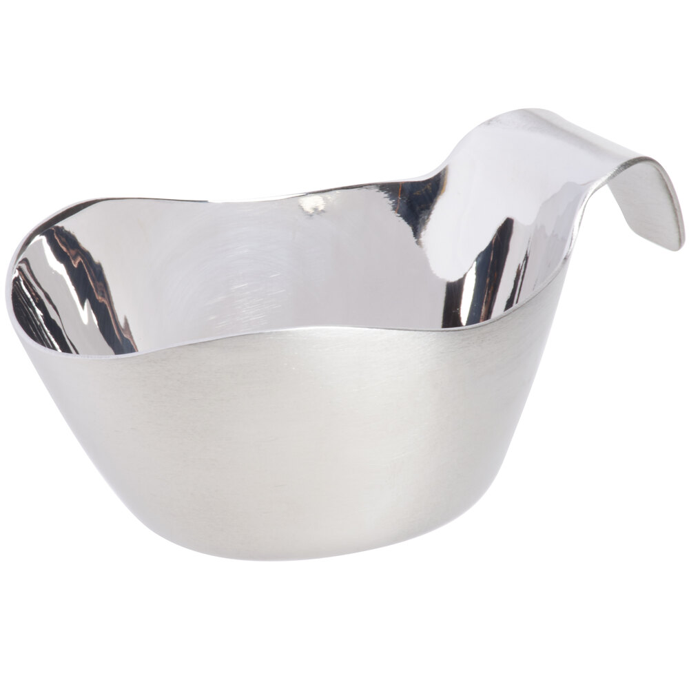 Tablecraft 9803 3 oz. Stainless Steel Gravy Boat