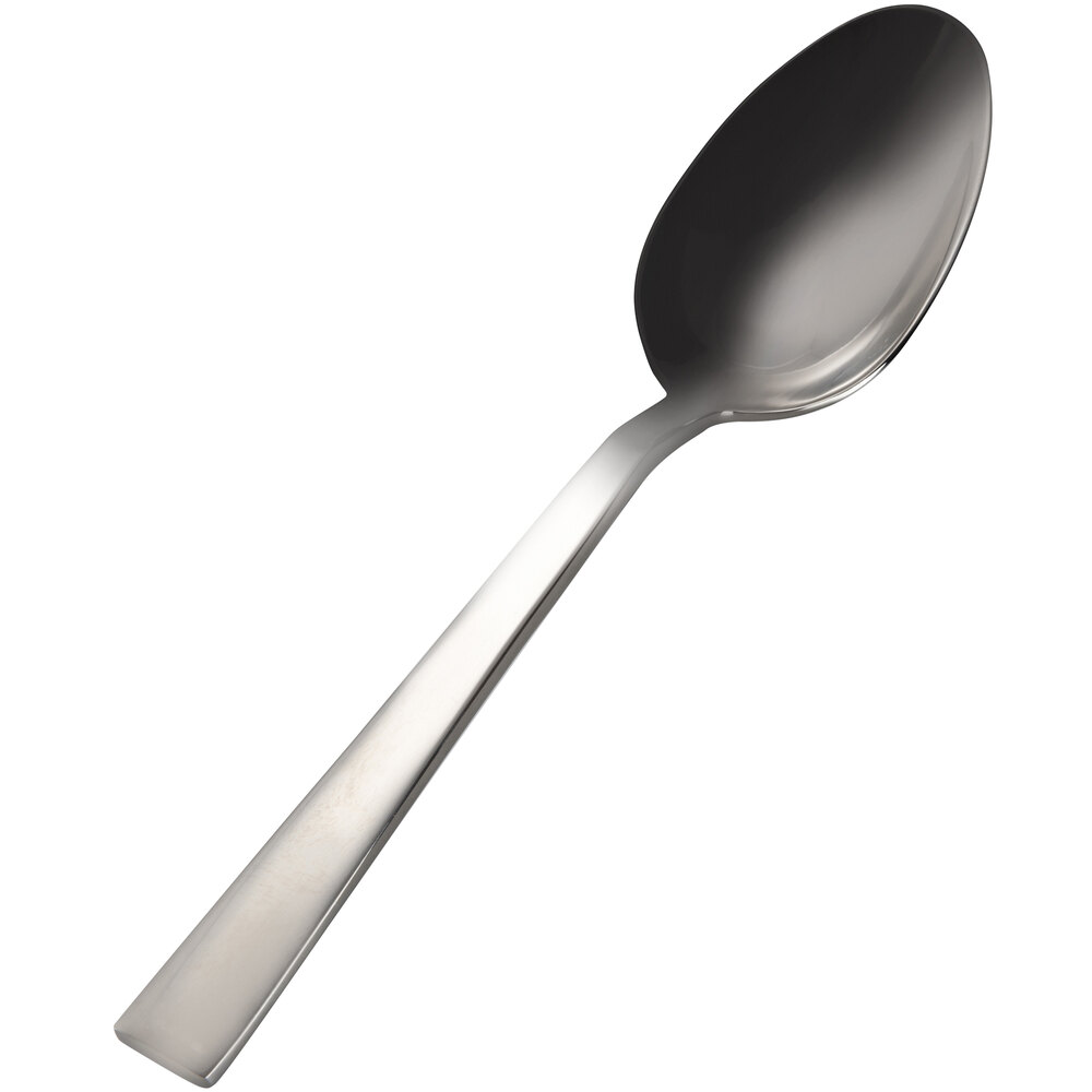 Bon Chef S3704 Roman 8 3/4" 18/10 Stainless Steel Extra Heavy Tablespoon / Serving Spoon - 12/Case