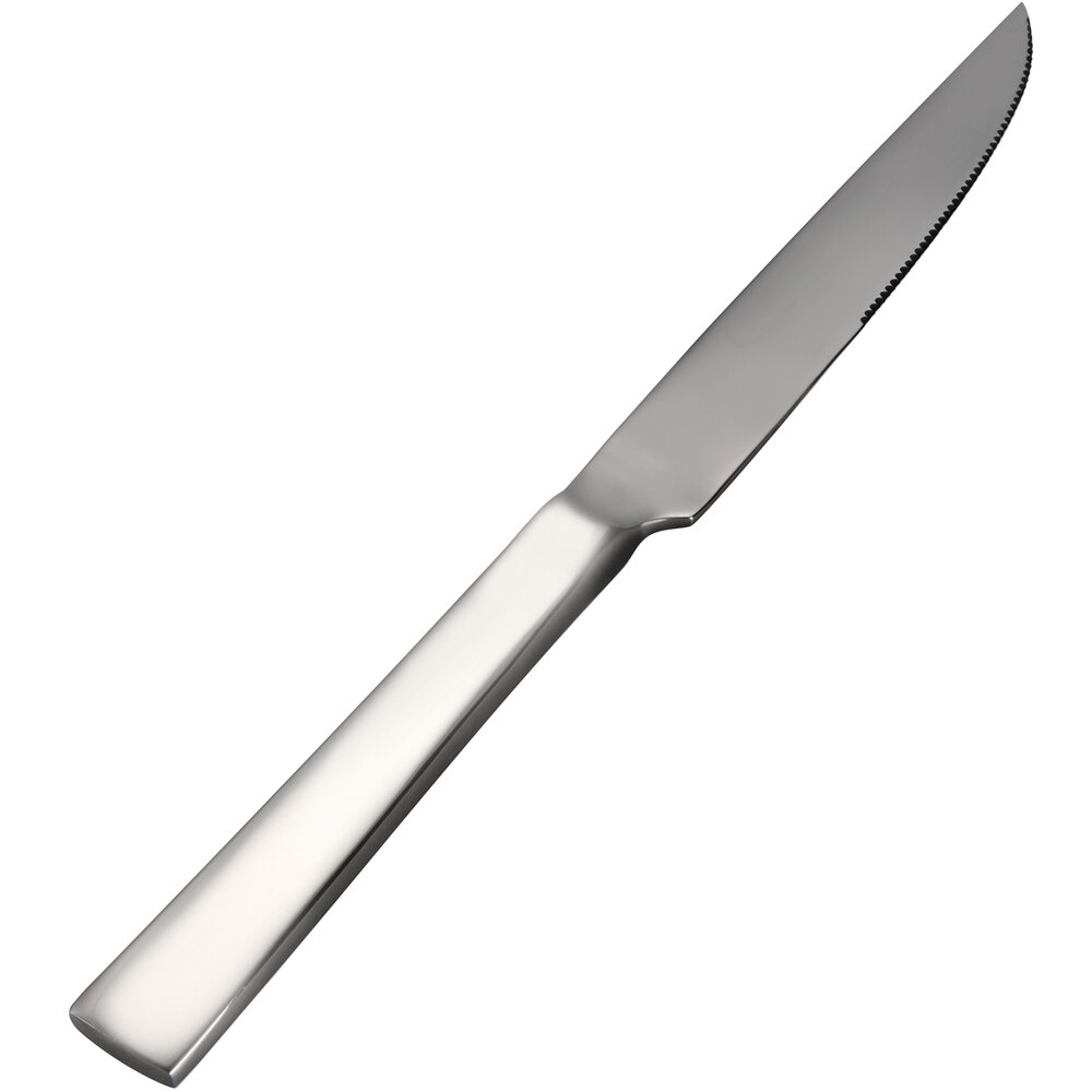 Bon Chef S3715 Roman 9 1/2" 13/0 Stainless Steel Extra Heavy Steak Knife - 12/Case