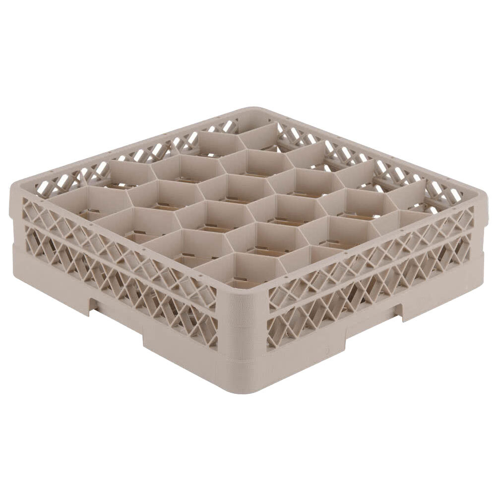Vollrath TR13G Traex® Rack Max Full-Size Beige 20-Compartment 2 1/16" Glass Rack