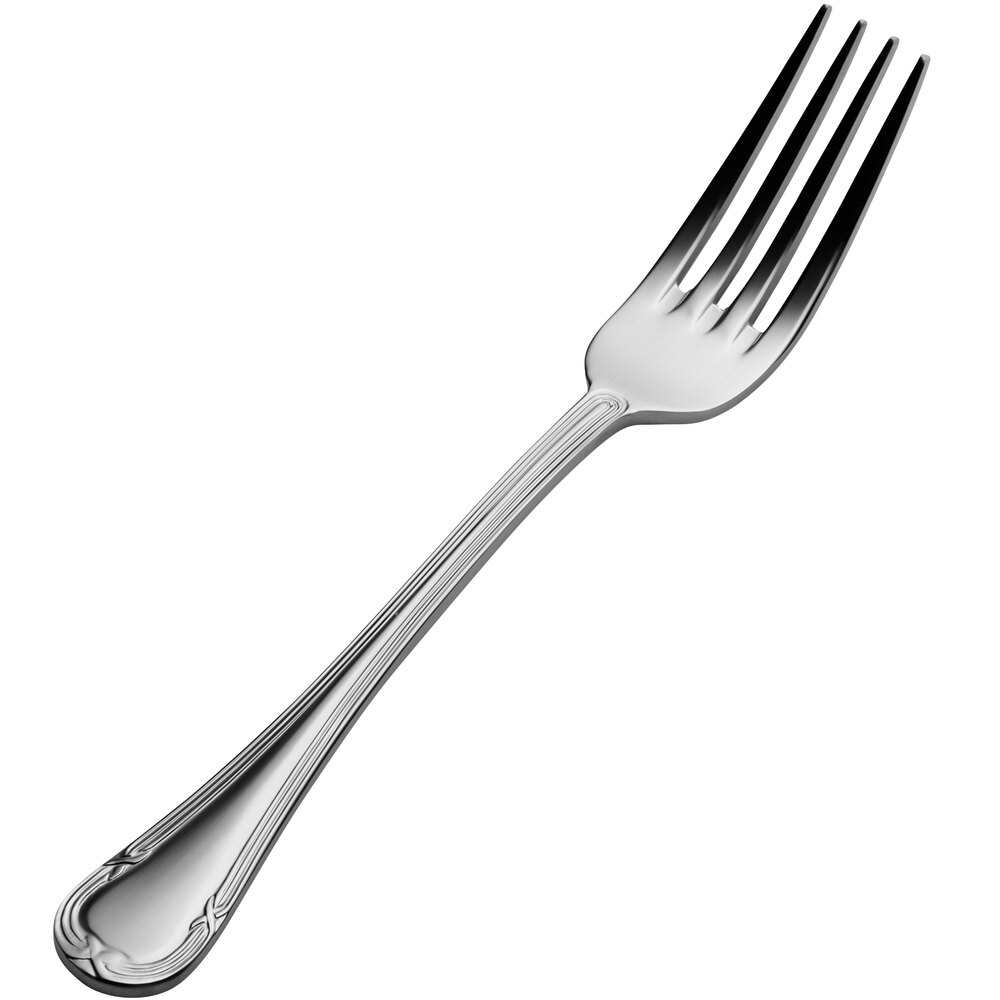Bon Chef S805 Florence 7 5/8" 18/10 Stainless Steel Dinner Fork - 12/Case