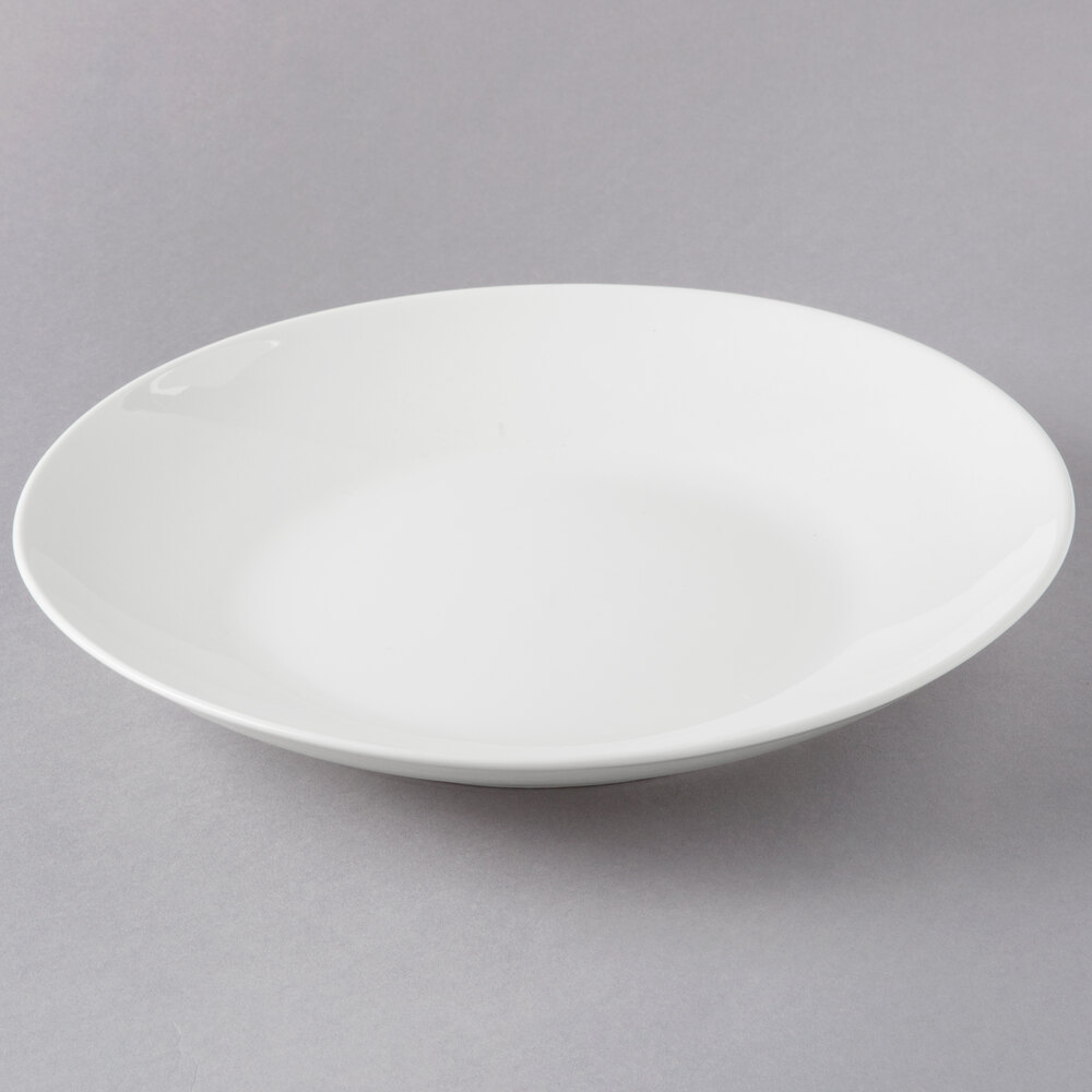 10 Strawberry Street WTR-12CPBWL Whittier 12" White Porcelain Shallow Coupe Bowl - 12/Case