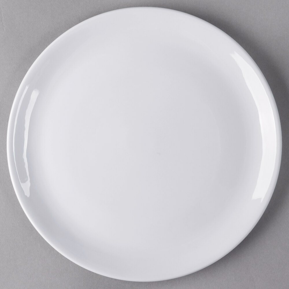 Libbey Slenda 12" Round Royal Rideau White Porcelain Coupe Plate - 12/Case