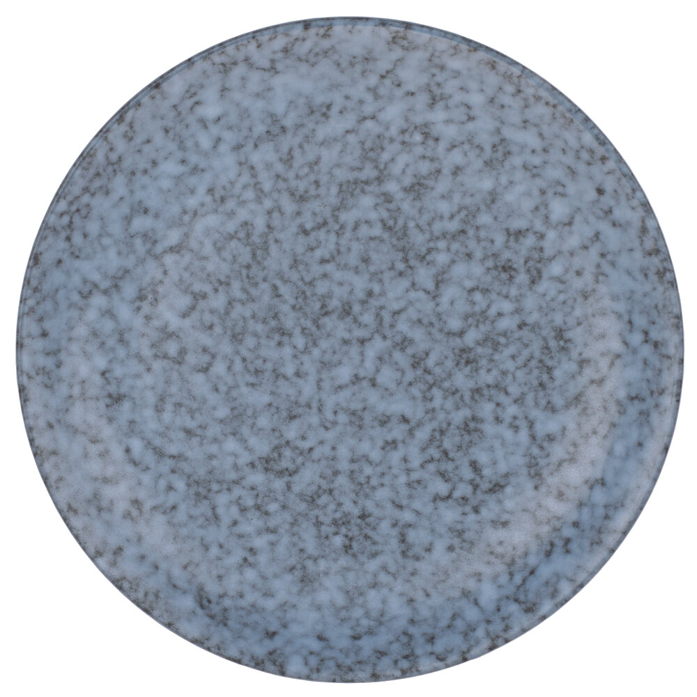 10 Strawberry Street BISEKI-1RD Biseki 10" Round Blue Stoneware Dinner Plate - 12/Case