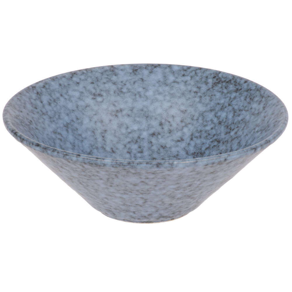 10 Strawberry Street BISEKI-8CPBWL Biseki 20 oz. Blue Stoneware Coupe Bowl - 12/Case