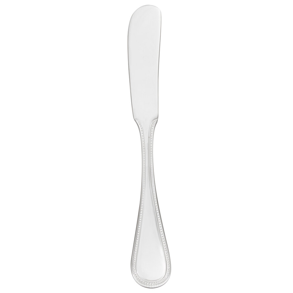 Libbey 407 053 Calais 6 5/8" 18/8 Stainless Steel Extra Heavy Weight Butter Spreader - 12/Case
