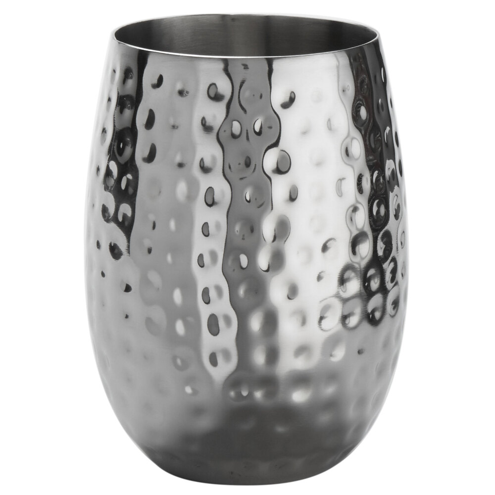 American Metalcraft HMTS14 14 oz. Double-Wall Hammered Stainless Steel Moscow Mule Cup