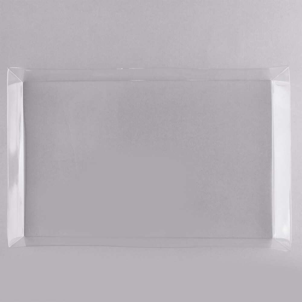 Clipper Mill by G.E.T. PL-03 17 1/4" x 11 3/8" x 1 1/2" Clear Plastic Basket Liner