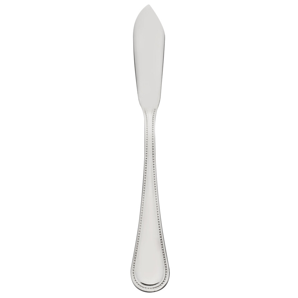 10 Strawberry Street PRL-BK Pearl 7" 18/0 Stainless Steel Heavy Weight Butter Knife - 12/Case