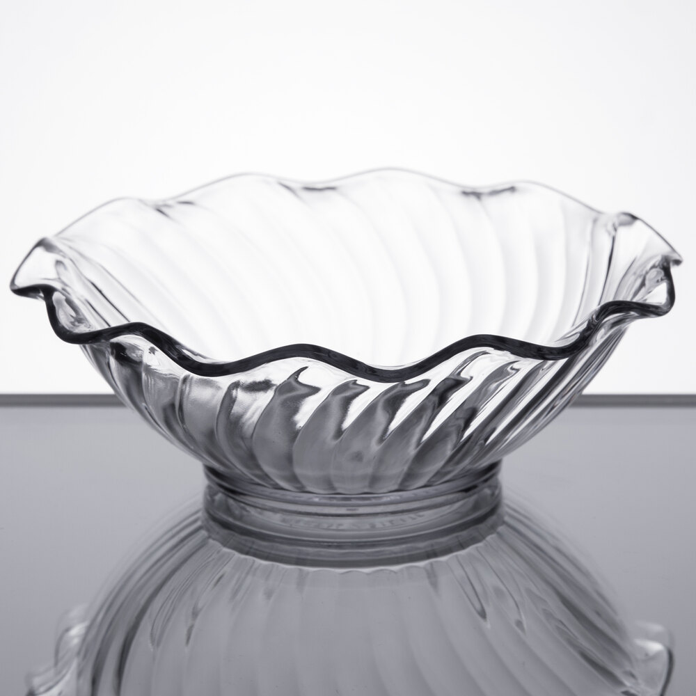 Carlisle 453107 Clear 5 oz. Tulip Berry Dish - 24/Case