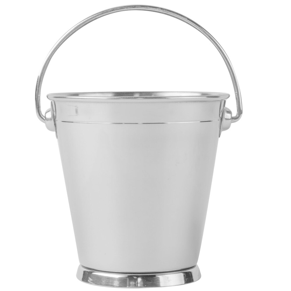 Clipper Mill by G.E.T. 4-80800 2 3/4" Round Mini 18/8 Stainless Steel Serving Pail with Handle