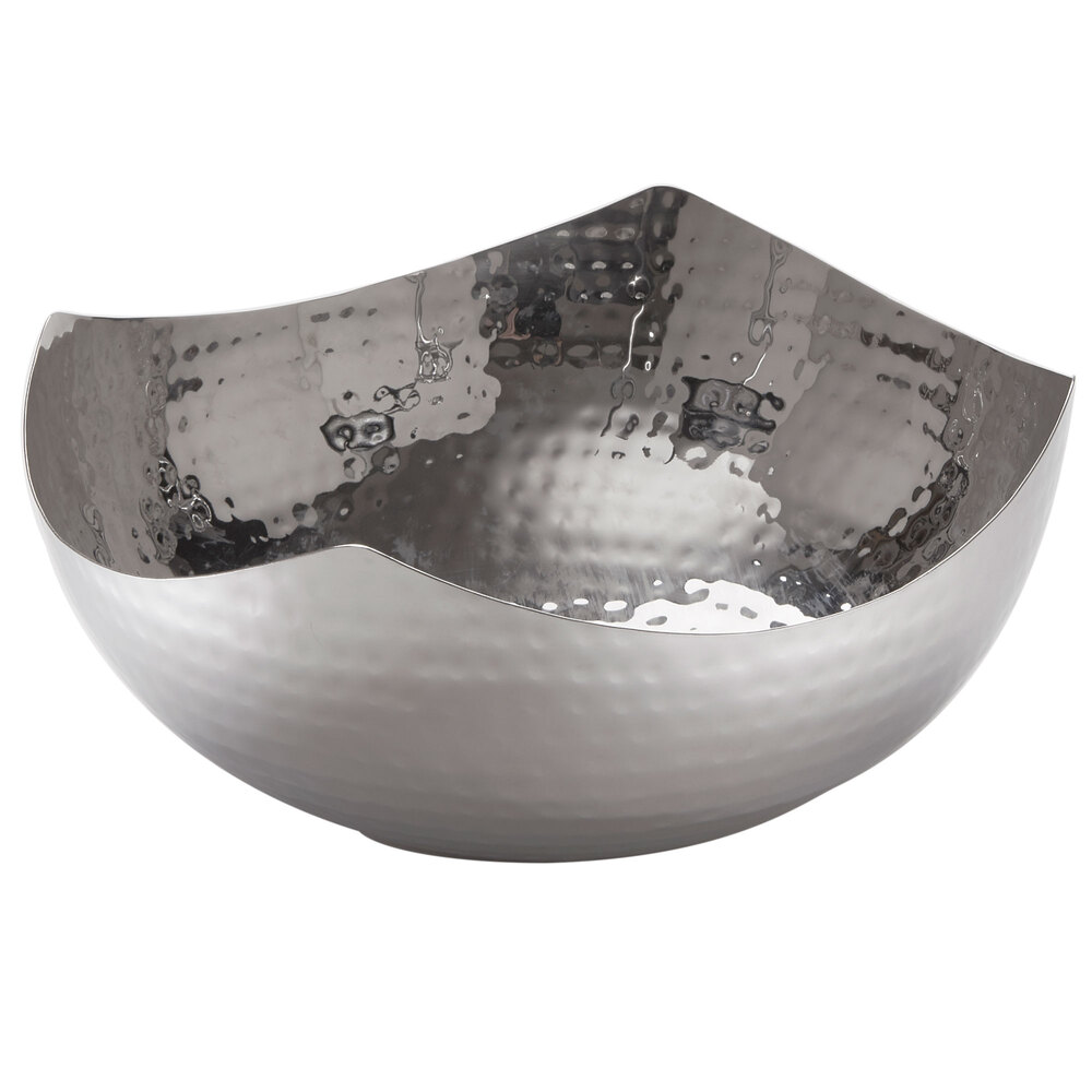 American Metalcraft SBH5 67 oz. Hammered Stainless Steel Serving Bowl