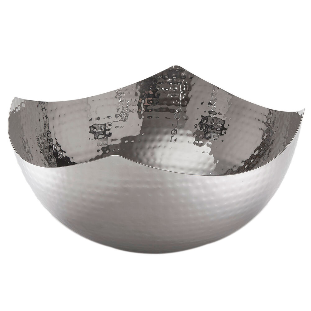 American Metalcraft SBH7 126 oz. Hammered Stainless Steel Serving Bowl