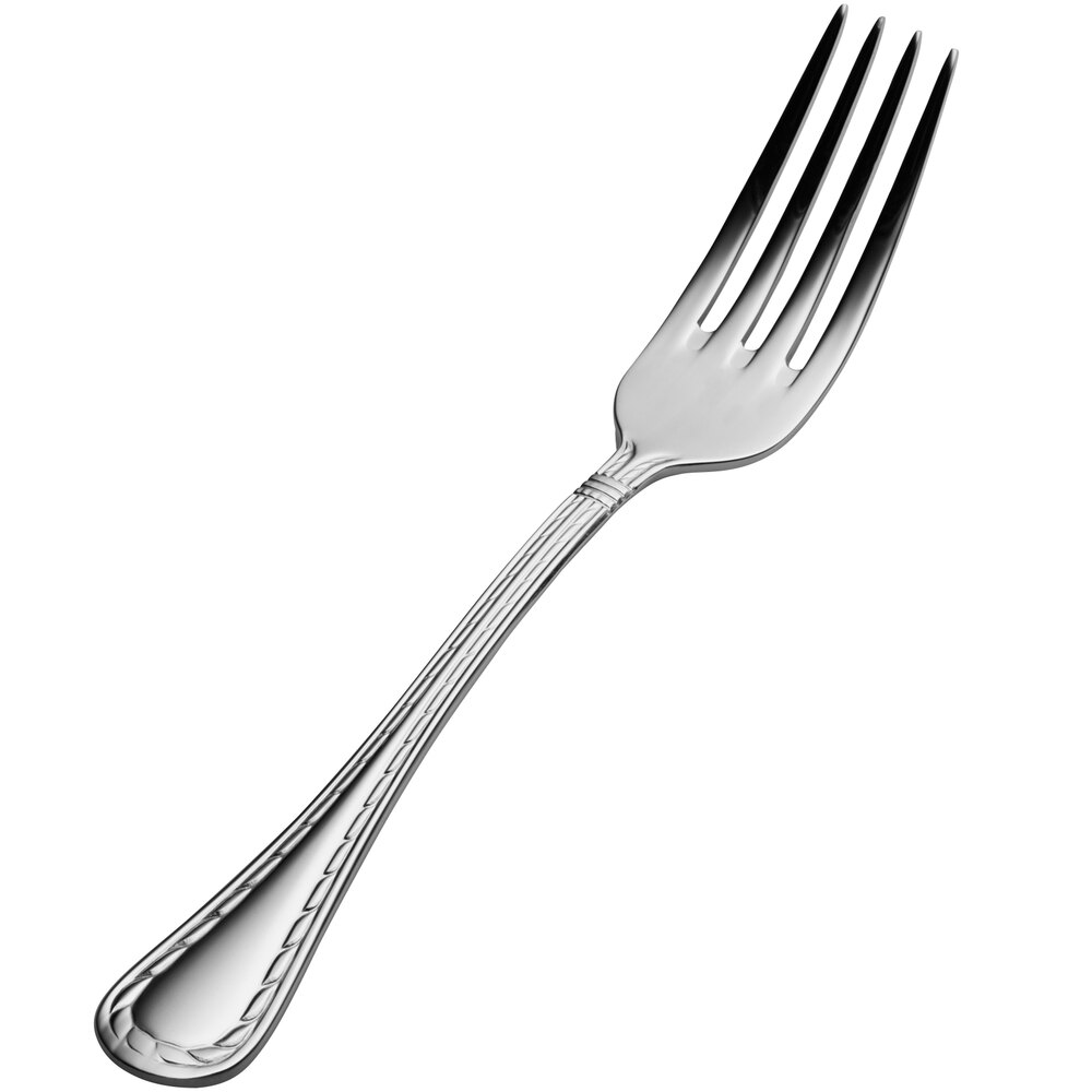 Bon Chef S405 Amore 7 1/2" 18/10 Extra Heavy Weight Stainless Steel Regular Dinner Fork - 12/Case