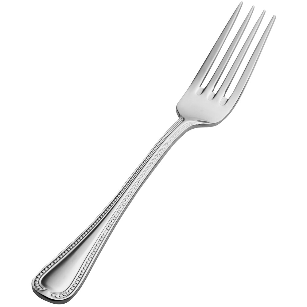 Bon Chef S706 Bolero 8 1/8" 18/10 Extra Heavy Weight Stainless Steel European Dinner Fork - 12/Case