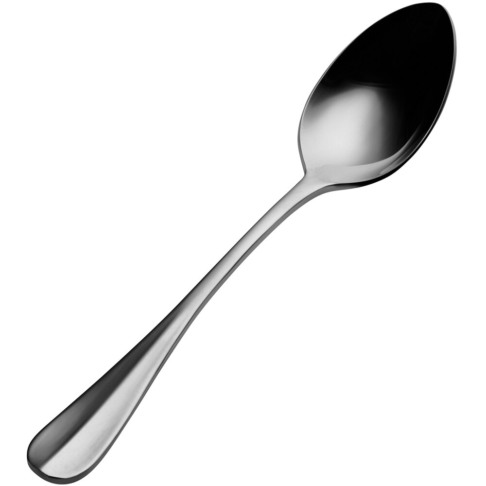 Bon Chef SBS1103 Chambers 7 3/8" 18/0 Extra Heavy Weight Bonsteel Soup / Dessert Spoon - 12/Case