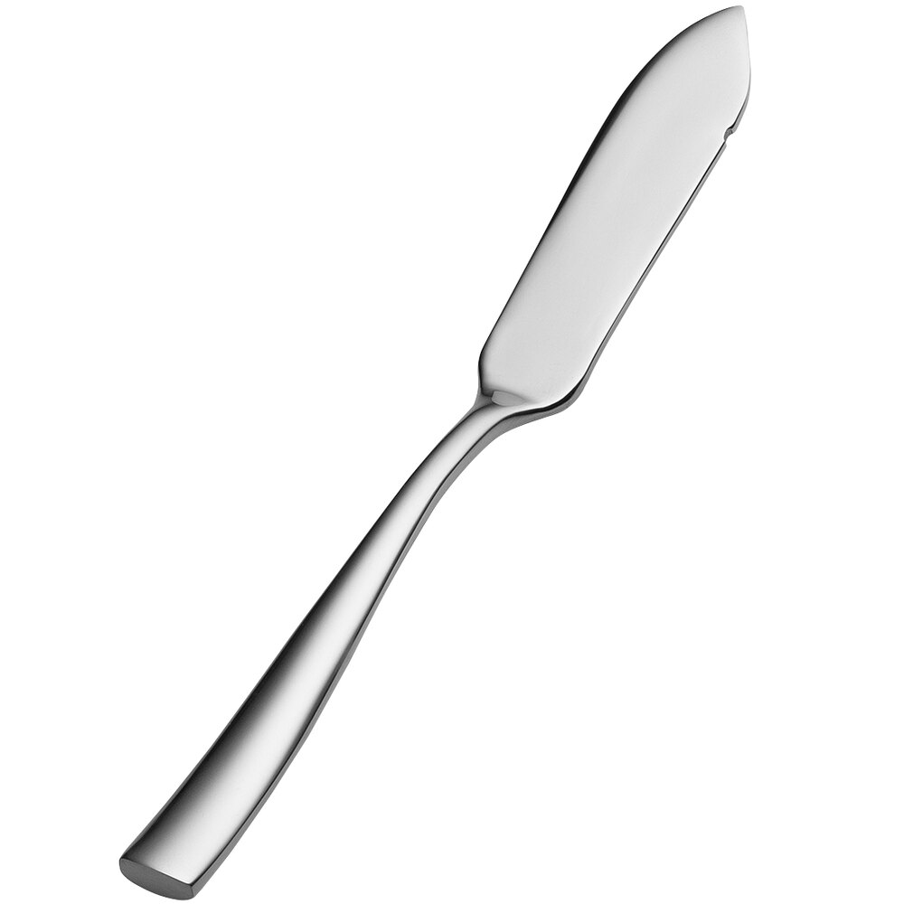 Bon Chef SBS3010 Manhattan 6 5/8" 13/0 Extra Heavy Weight Bonsteel Butter Knife - 12/Case
