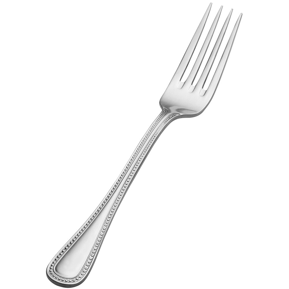 Bon Chef SBS3306 Sombrero 8 1/8" 18/0 Extra Heavy Weight Bonsteel Dinner Fork - 12/Case