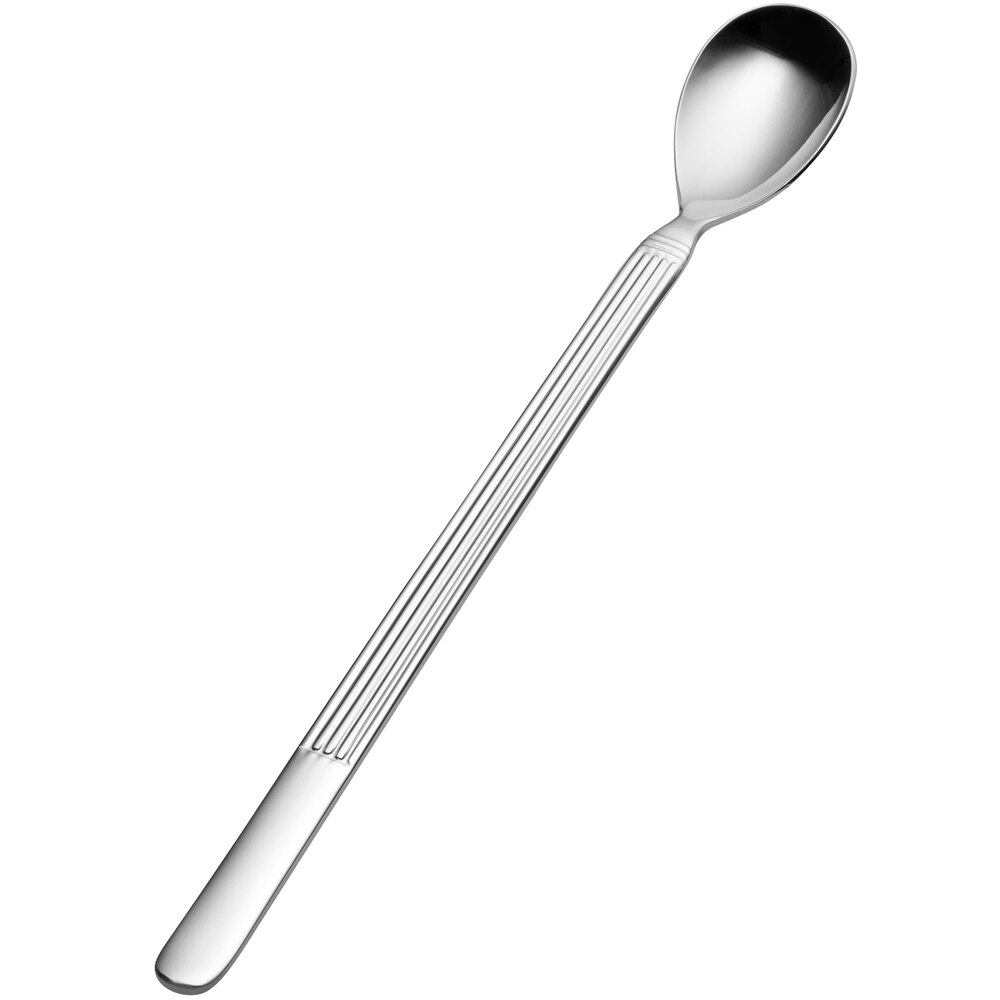 Bon Chef SBS3602 Apollo 8 3/4" 18/0 Extra Heavy Weight Bonsteel Iced Tea Spoon - 12/Case