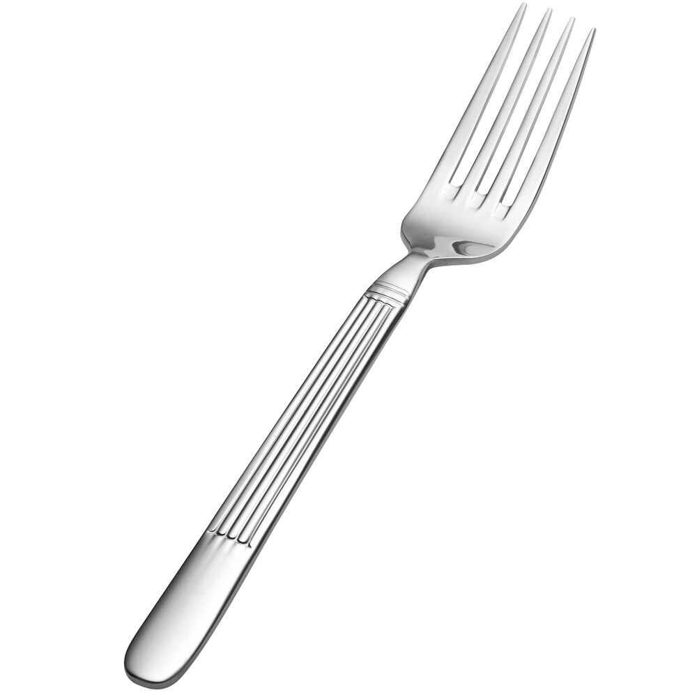 Bon Chef SBS3606 Apollo 8 1/2" 18/0 Extra Heavy Weight Bonsteel European Dinner Fork - 12/Case