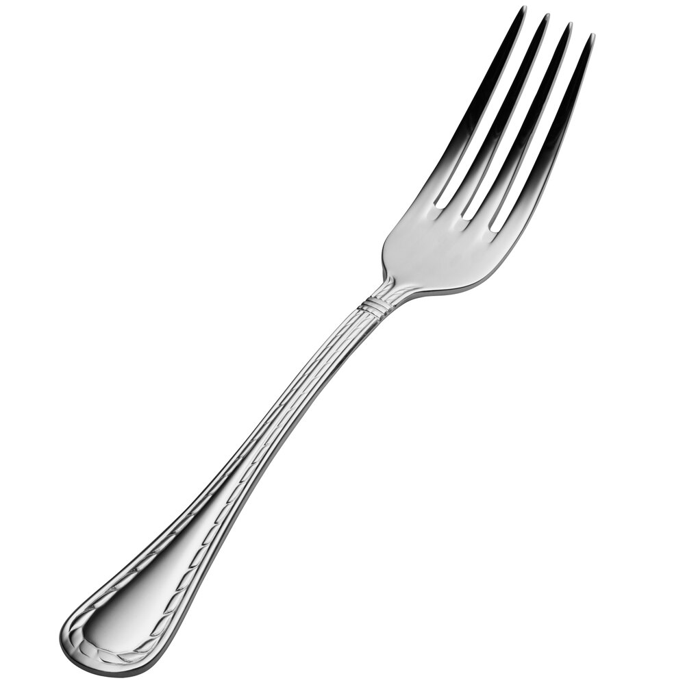 Bon Chef SBS405 Amore 7 1/2" 18/0 Extra Heavy Weight Bonsteel Regular Dinner Fork - 12/Case