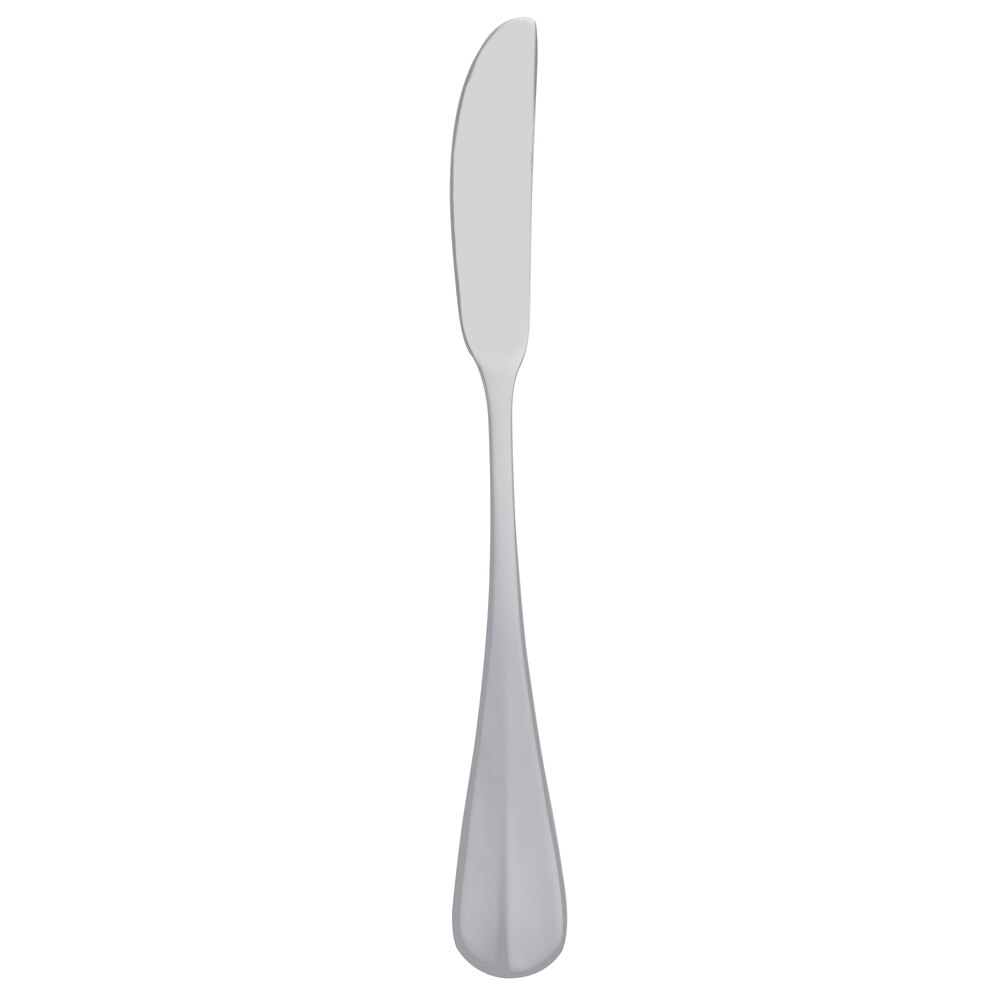 Libbey 213 053 Baguette 6 5/8" 18/0 Stainless Steel Heavy Weight Flat Handle Butter Knife / Spreader - 36/Case