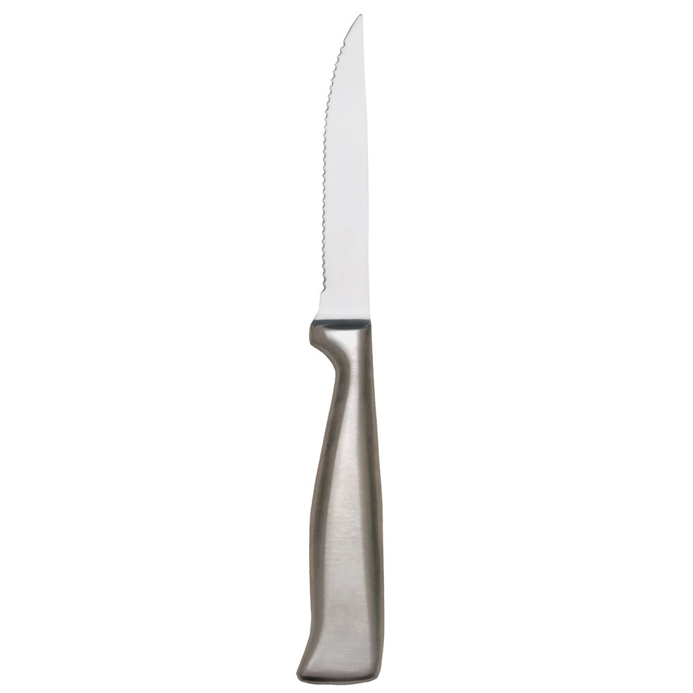 Libbey 195 2472 9 1/4" Stainless Steel Steak Knife with Hollow Handle - 12/Pack