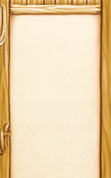 Choice 8 1/2" x 11" Menu Paper - Southwest Themed Saloon Design Left Insert - 100/Pack