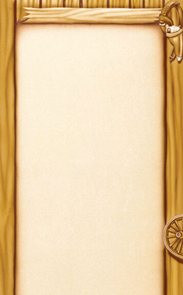 Choice 8 1/2" x 14" Menu Paper - Southwest Themed Saloon Design Right Insert - 100/Pack