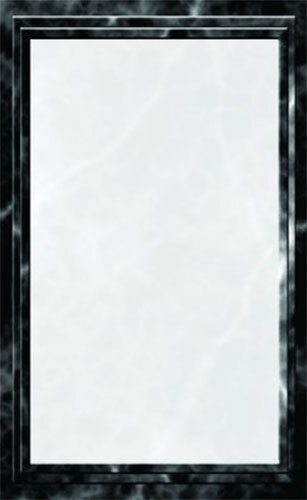 Choice 8 1/2" x 11" Black Menu Paper - Marble Border - 100/Pack