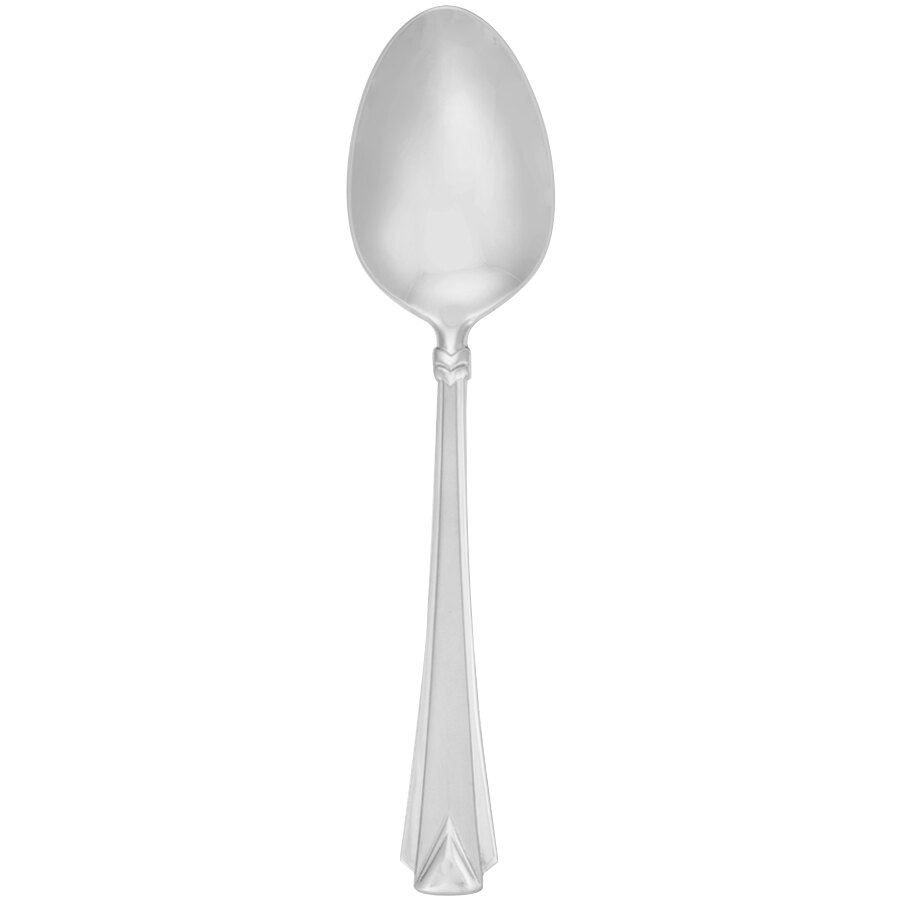 Walco Athenian from Steelite International WL2603 8 3/8" 18/10 Stainless Steel Extra Heavy Weight Tablespoon / Serving Spoon - 12/Case