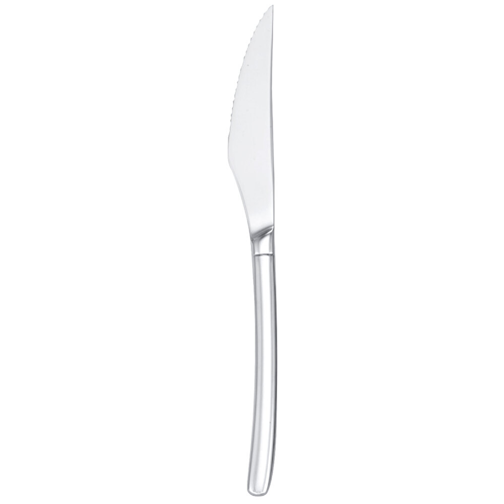 Walco Vogue from Steelite International WL2522 8 7/8" 18/10 Stainless Steel Extra Heavy Weight Solid Handle Steak Knife - 12/Case