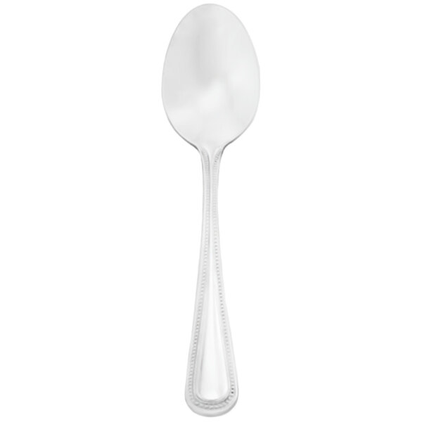 Walco Classic Bead from Steelite International WL9229 4 3/8" 18/10 Stainless Steel Extra Heavy Weight Demitasse Spoon - 24/Case