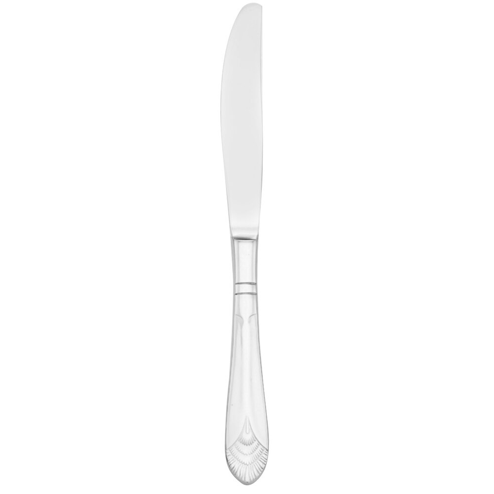 Walco Chalet from Steelite International WL98451 9 1/4" 18/10 Stainless Steel Extra Heavy Weight European Table Knife - 12/Case