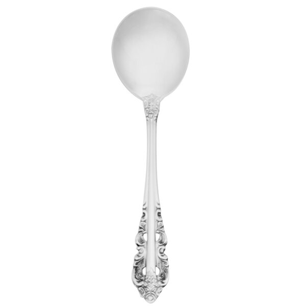 Walco Classic Baroque from Steelite International WL6812 6" 18/10 Stainless Steel Extra Heavy Weight Bouillon Spoon - 12/Case