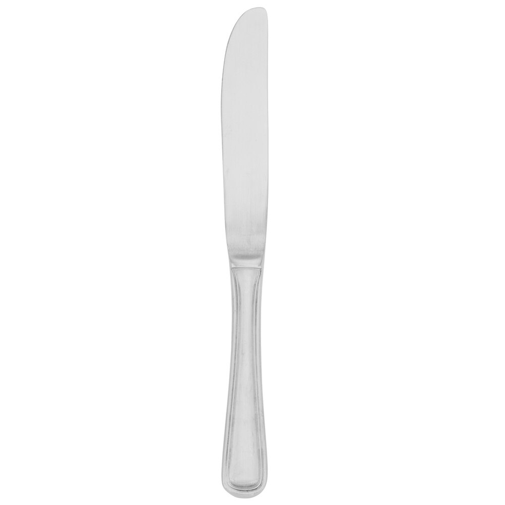 Walco Napa from Steelite International WL8111 7" 18/10 Stainless Steel Extra Heavy Weight Solid Handle Butter Knife - 12/Case