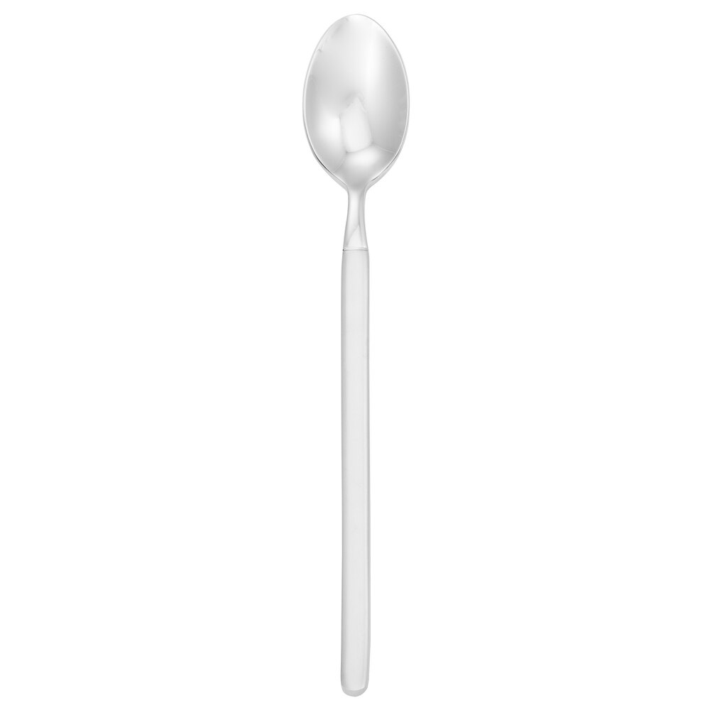Walco Frosted Vogue from Steelite International WLS2504 7 1/4" 18/10 Stainless Steel Extra Heavy Weight Iced Tea Spoon - 12/Case