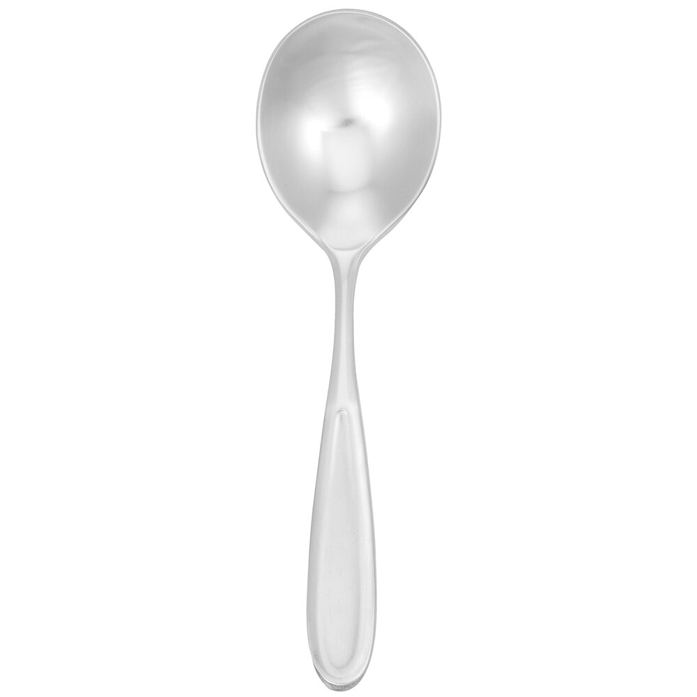 Walco Modernaire from Steelite International WL2012 6" 18/10 Stainless Steel Extra Heavy Weight Bouillon Spoon - 12/Case