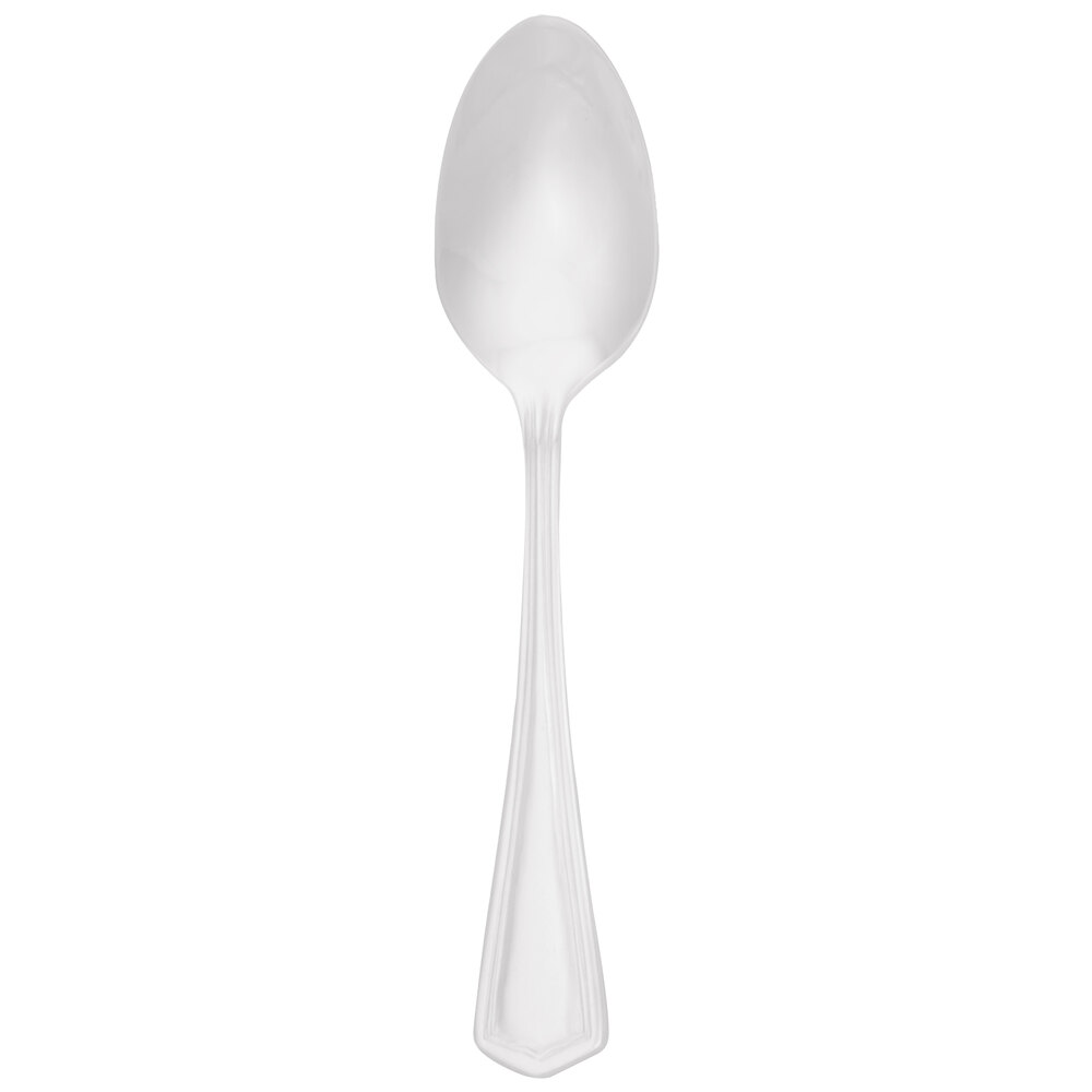 Walco Classic Silver from Steelite International WL4429 4 3/8" 18/10 Silver Plated Extra Heavy Weight Demitasse Spoon - 36/Case