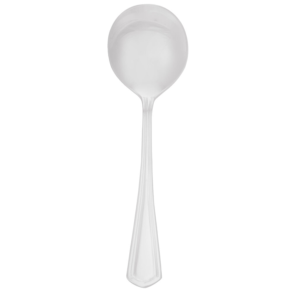 Walco Classic Silver from Steelite International WL4412 5 5/8" 18/10 Silver Plated Extra Heavy Weight Bouillon Spoon - 36/Case