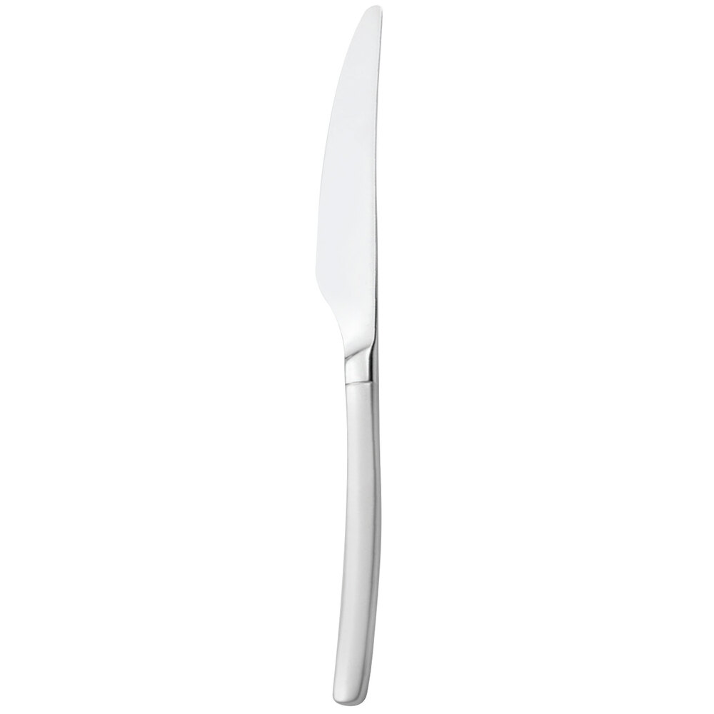 Walco Frosted Vogue from Steelite International WLS25451 9 3/4" 18/10 Stainless Steel Extra Heavy Weight European Table Knife - 12/Case