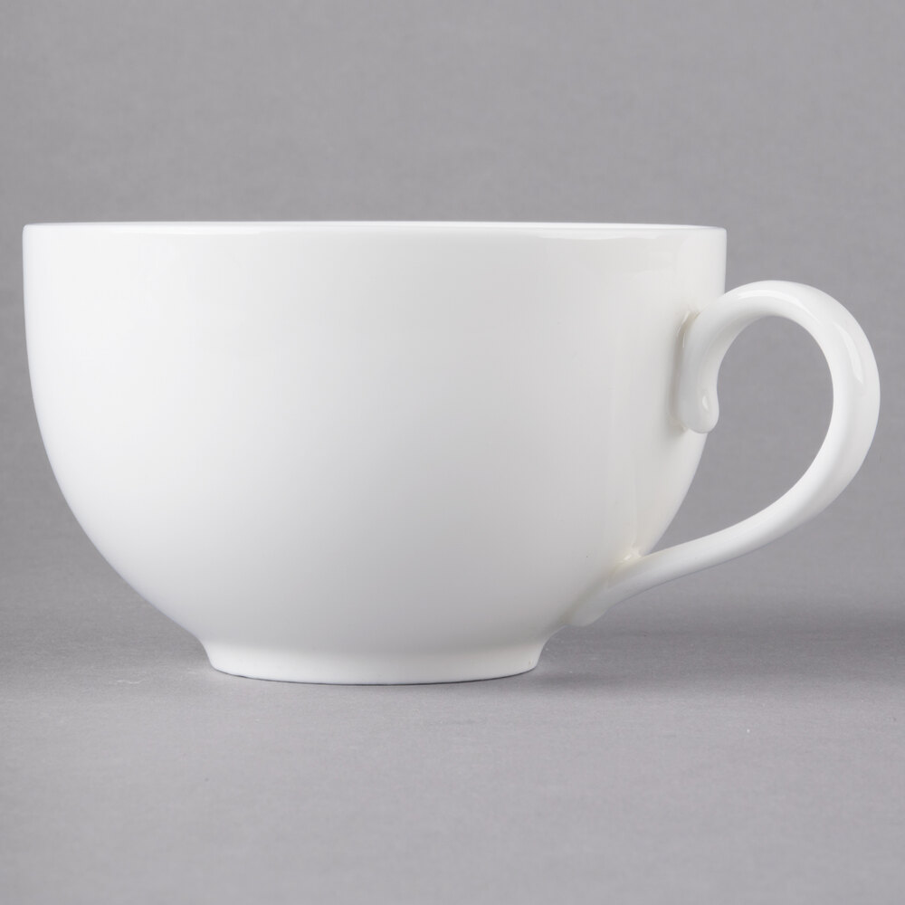 10 Strawberry Street RPM-9C Ricard 10 oz. White Porcelain Coffee Cup - 48/Case