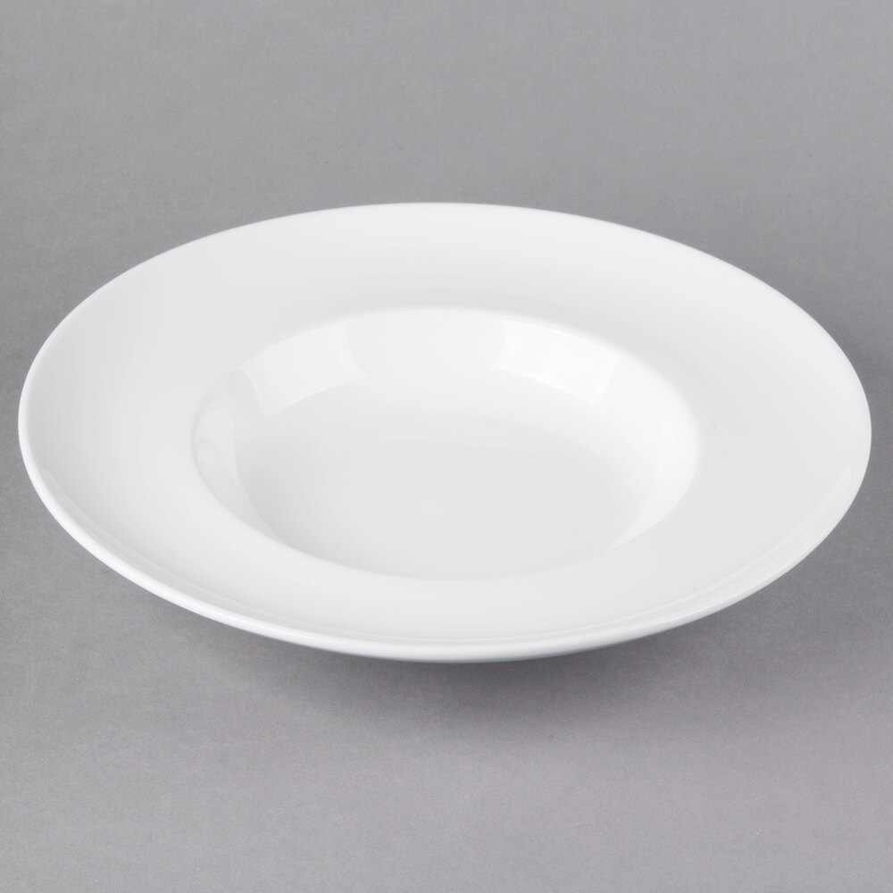 10 Strawberry Street RPM-41 Ricard 11 oz. White Round Porcelain Pasta Bowl - 18/Case